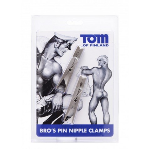 Зажимы на соски в виде бельевых прищепок Bros Pin Nipple Clamps