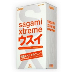 Ультратонкие презервативы Sagami Xtreme SUPERTHIN - 15 шт.